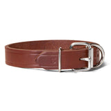 Single Ply 1" Wide Leather Dog Collar - Extended D-Ring