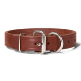 Single Ply 1" Wide Leather Dog Collar - Extended D-Ring