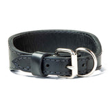 Double Ply 2" Wide Leather Studded Dog Collar