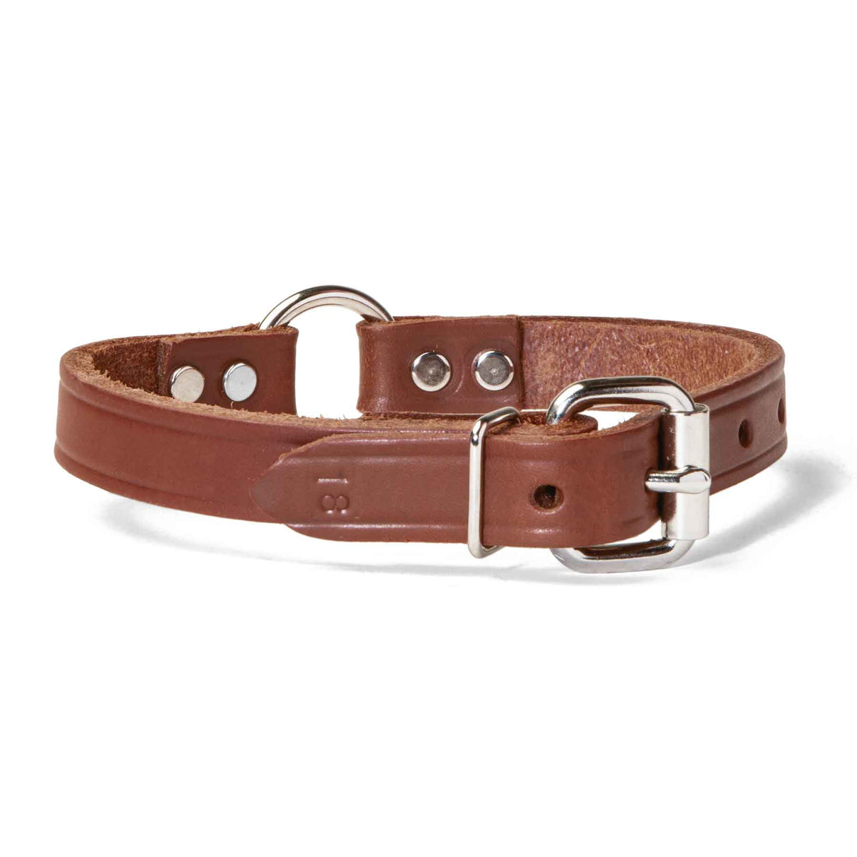 Double Ply 3/4" Wide Leather Dog Collar