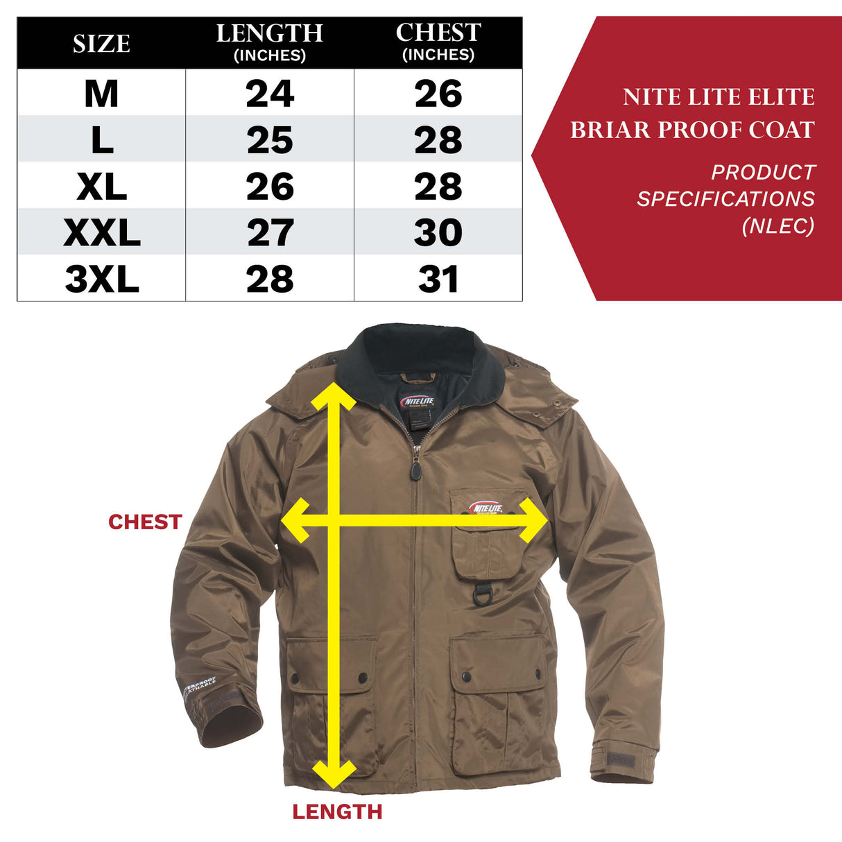 Nite Lite Elite Briar Proof Coat