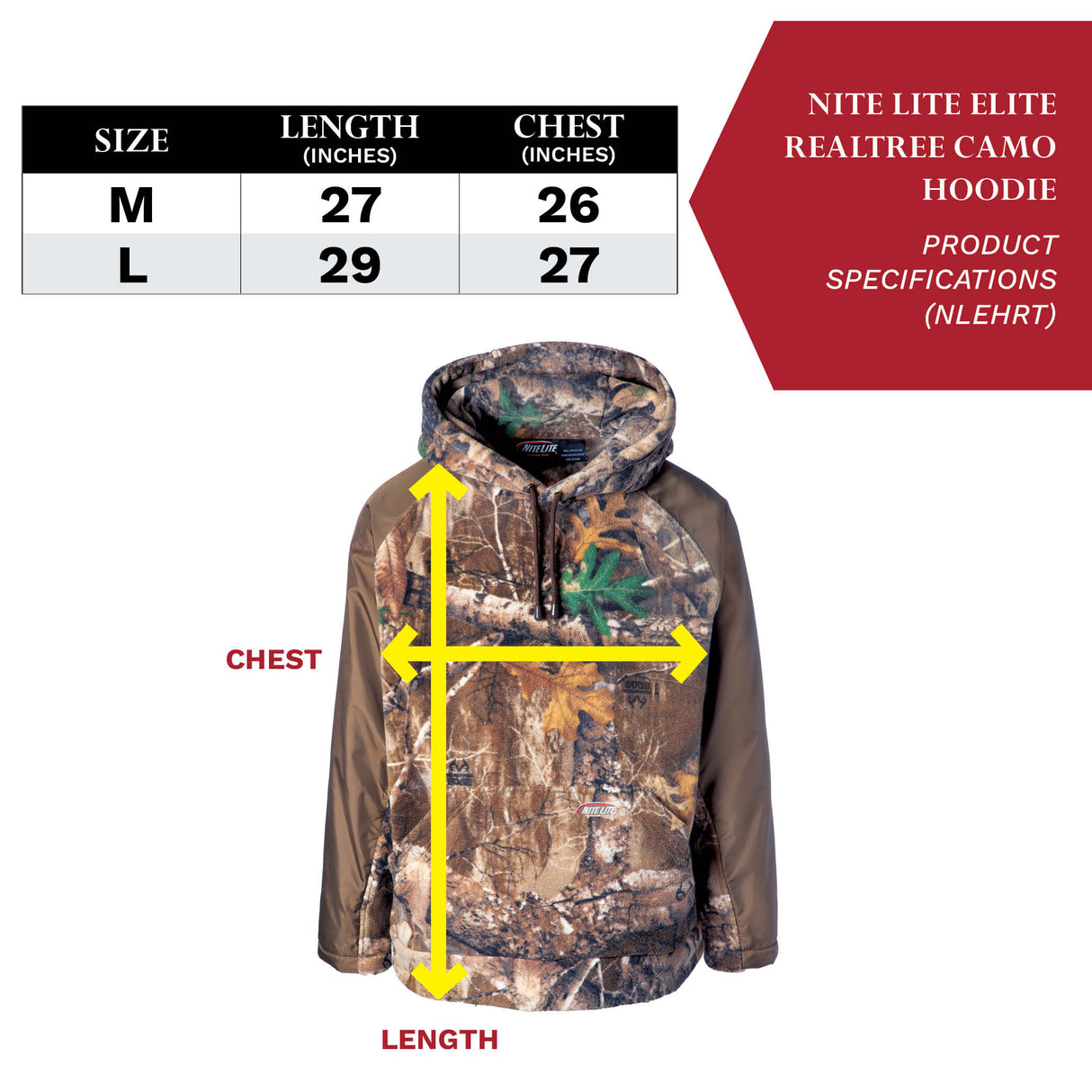 Nite Lite Elite Realtree Camo Hoodie