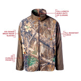 Nite Lite Elite Realtree Camo Zip Up Jacket