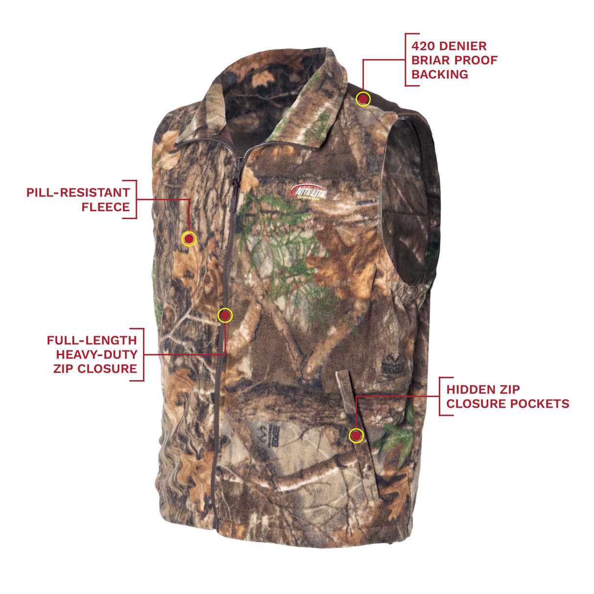 Nite Lite Elite Realtree Camo Vest