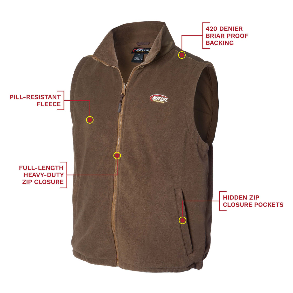 Nite Lite Elite Fleece Vest