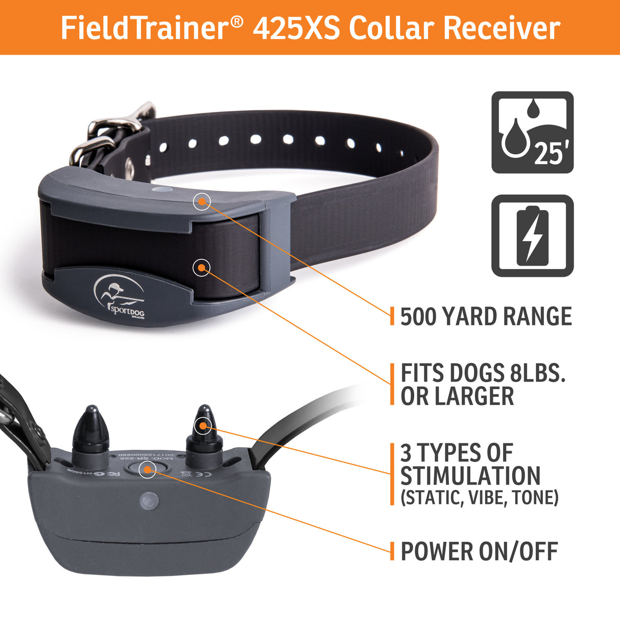 SportDOG Stubborn Field Trainer SD-425XS - Huntsmart