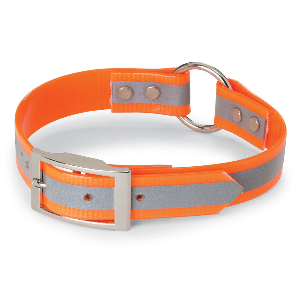 Nite Lite 1" Day-Glo Collar Ring-N-Center with Reflective Strip - Huntsmart