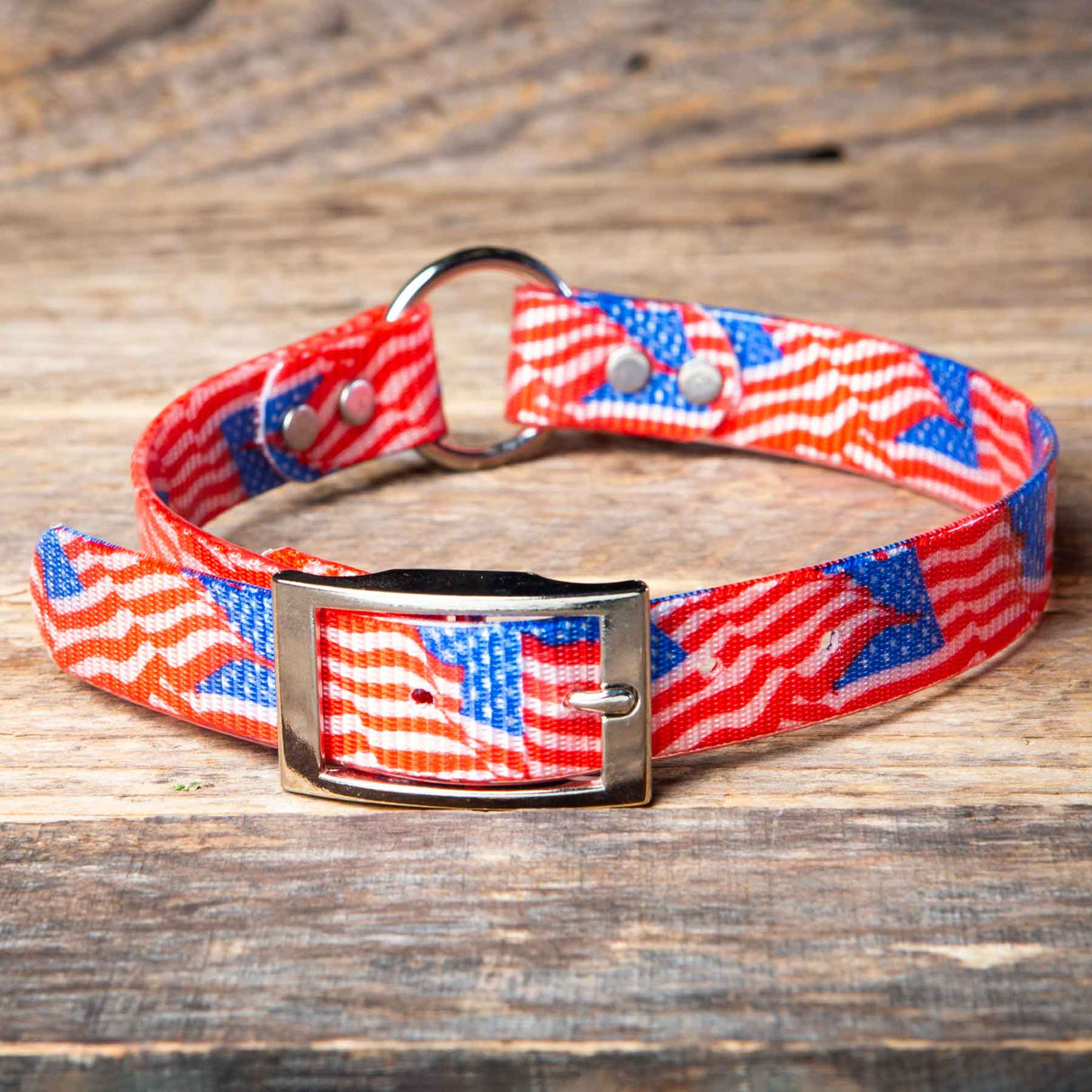 American Flag 1” Ring-N-Center Collar - Huntsmart