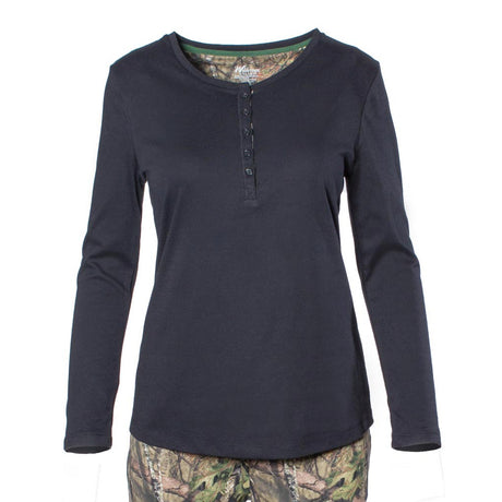 Women's Henley Sleep Shirt - Huntsmart